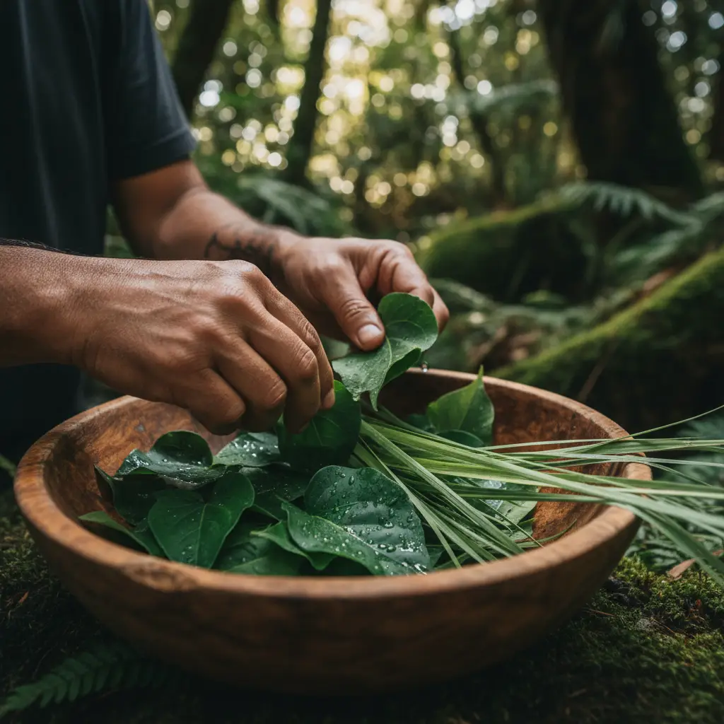 Preparation of traditional Rongoā Māori plant medicine