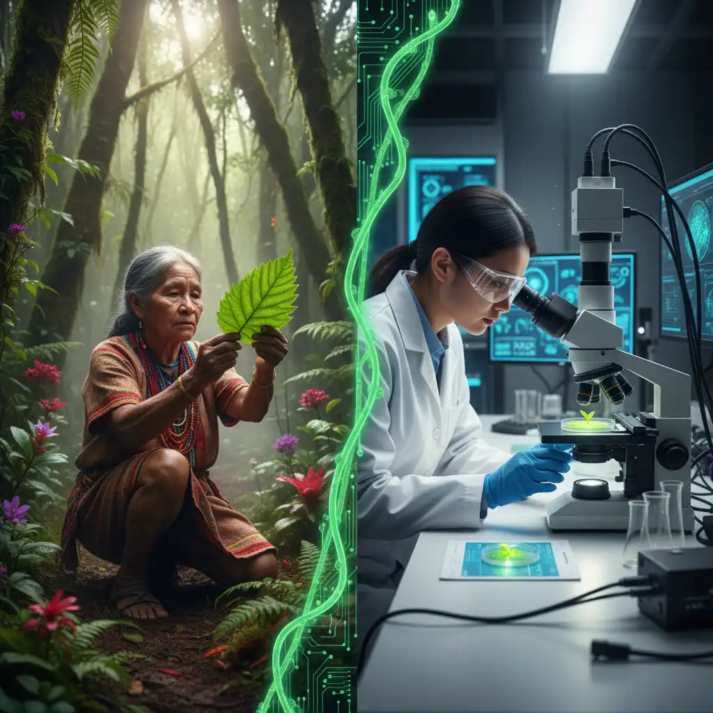 Comparison of traditional healing and modern botanical science