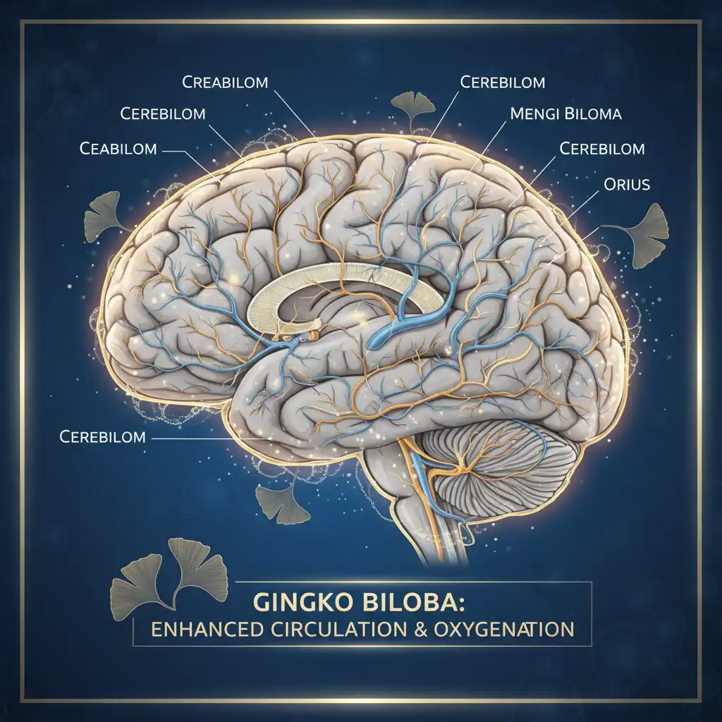 Illustration of cerebral blood flow and neuroprotection mechanisms