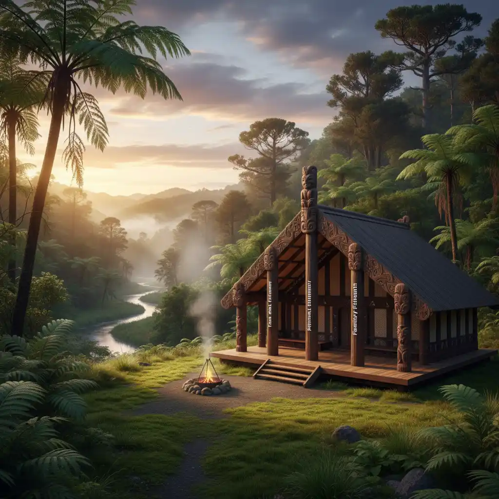 Te Whare Tapa Whā model illustrating holistic Māori health