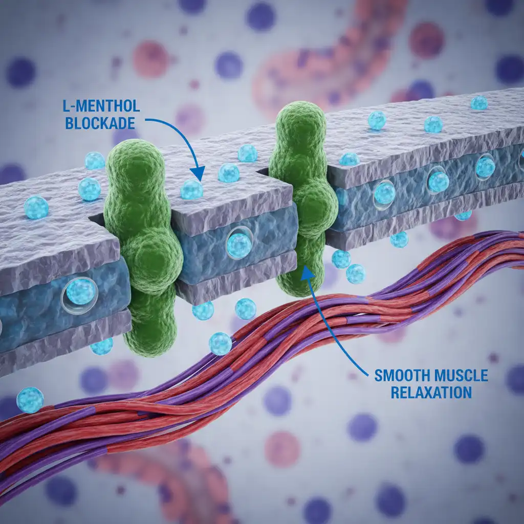 Mechanism of action of peppermint oil in the gut