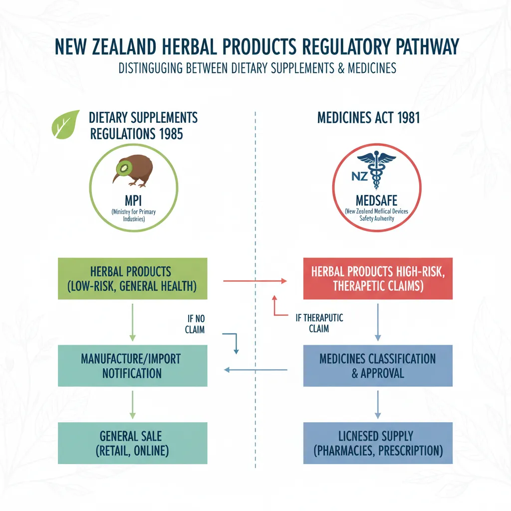 Regulatory pathway for NZ herbal products