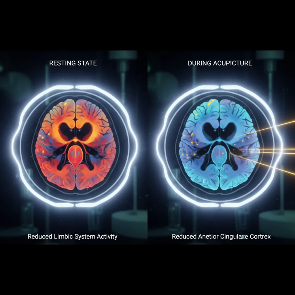 fMRI Brain Scan showing acupuncture effects