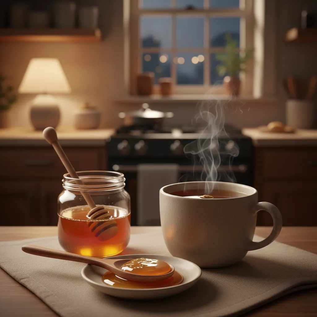 Cup of warm Triphala tea preparation