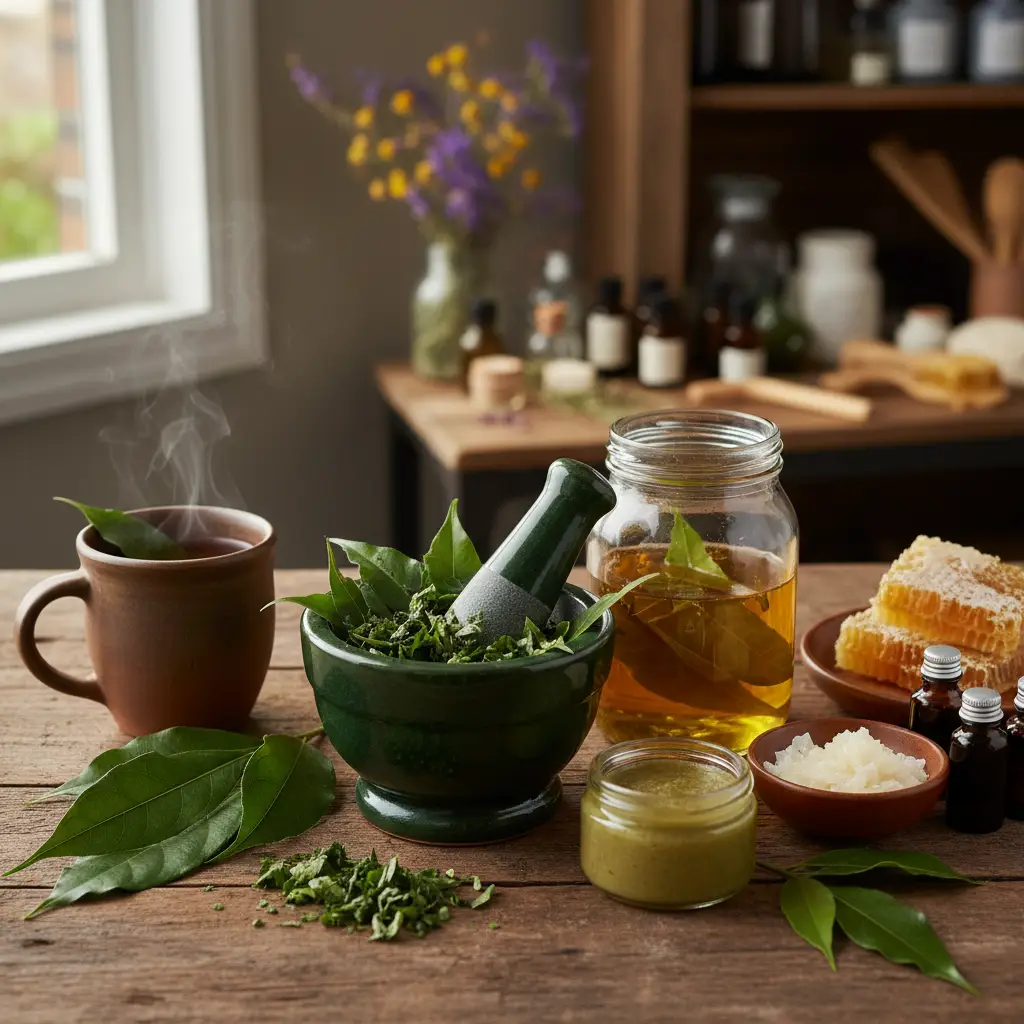 Preparation of Kawakawa tea and medicinal balm