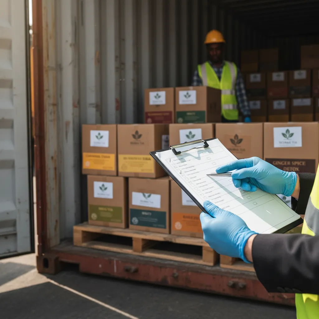 Quarantine inspection of herbal tea imports
