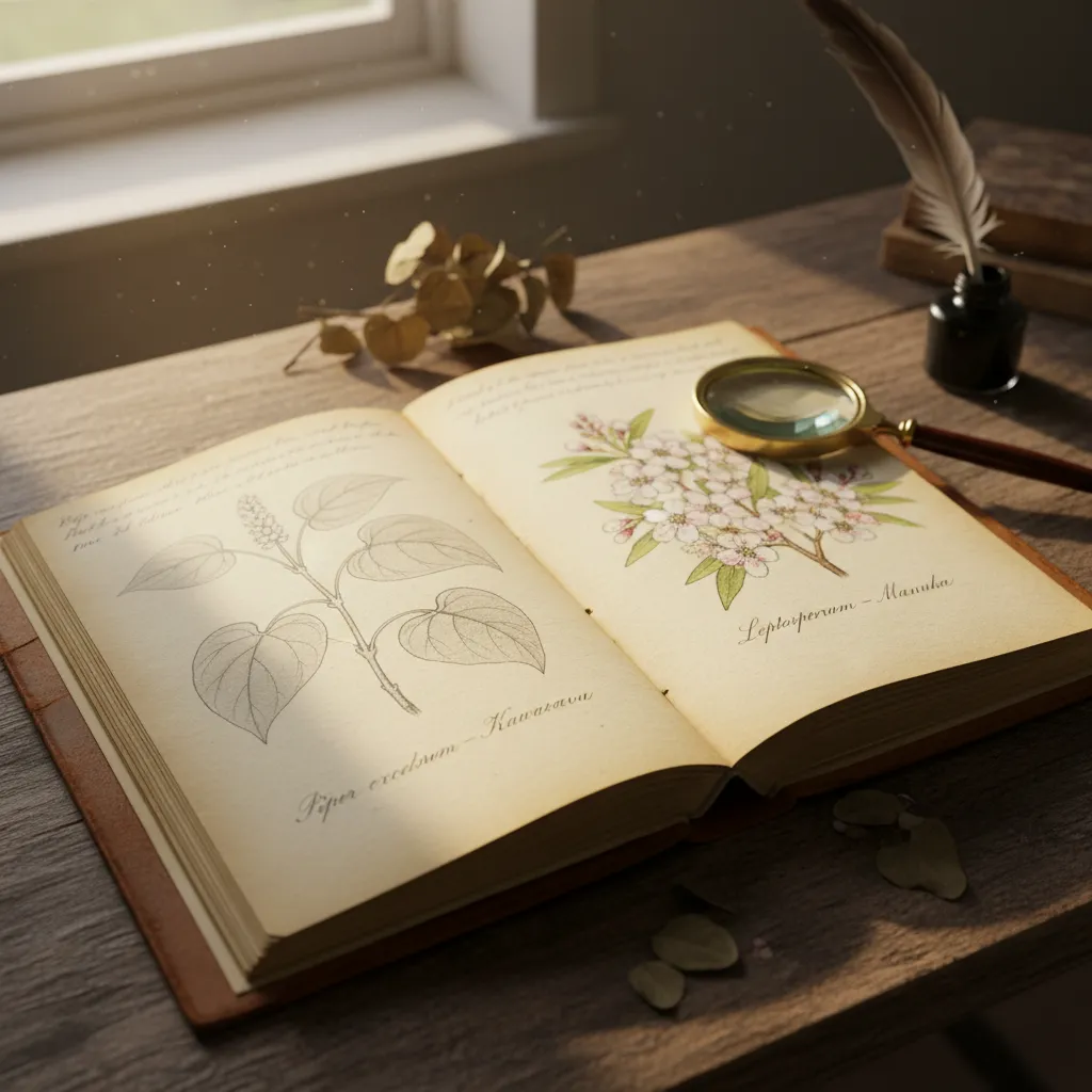 Historical botanical illustrations of New Zealand native medicinal plants