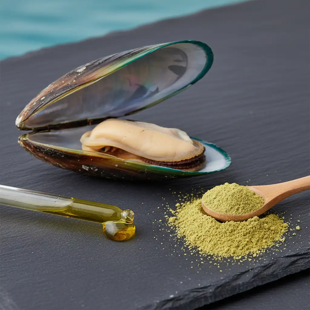 Green Lipped Mussel oil vs. powder comparison for joint health supplements