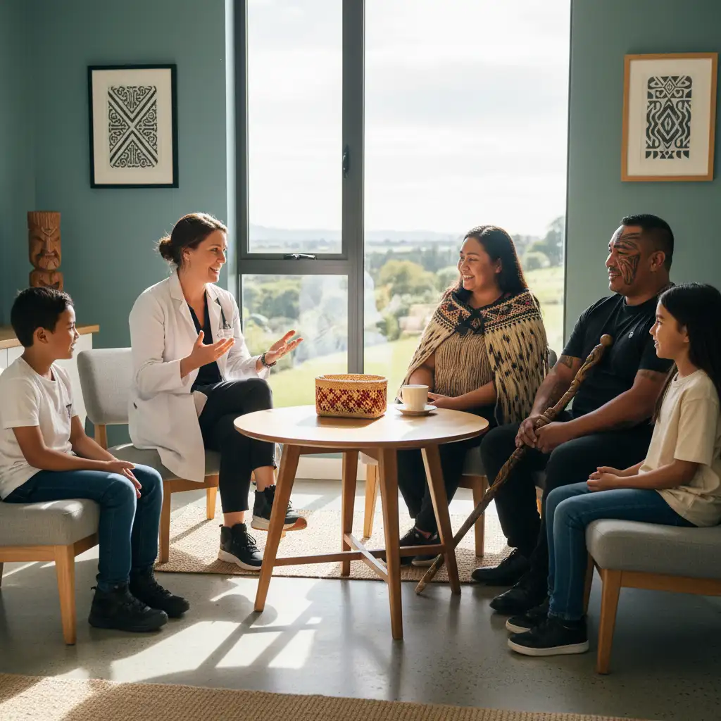 Māori healthcare ethics in practice through family-centered consultation