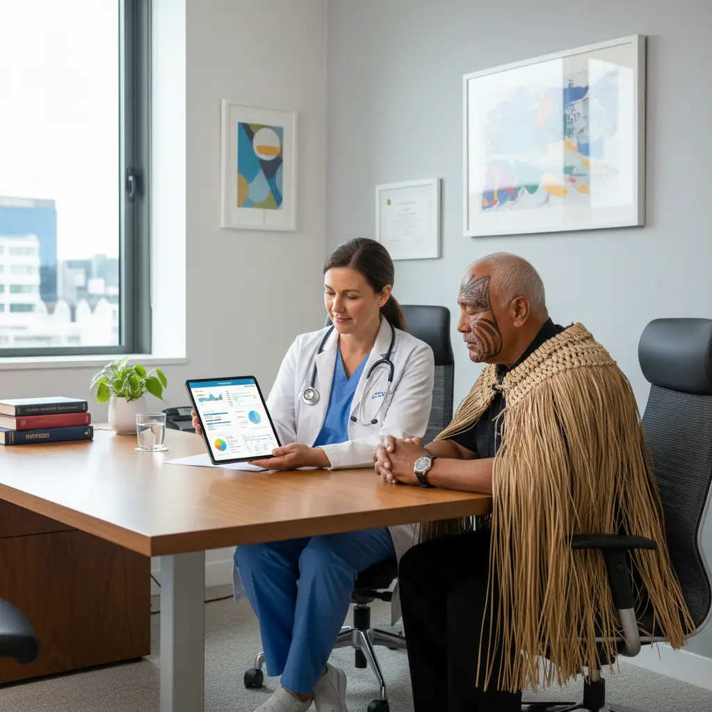 Collaborative consultation between a doctor and a Tohunga