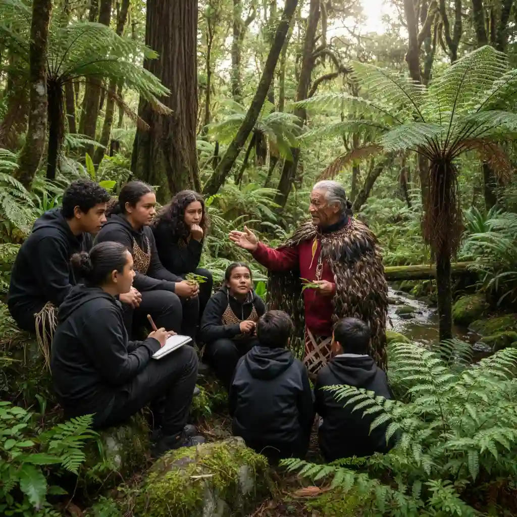 Elder sharing Rongoā Māori plant knowledge
