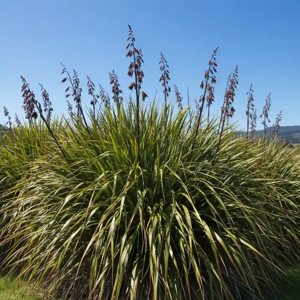 Harakeke plants in a natural wetland environment