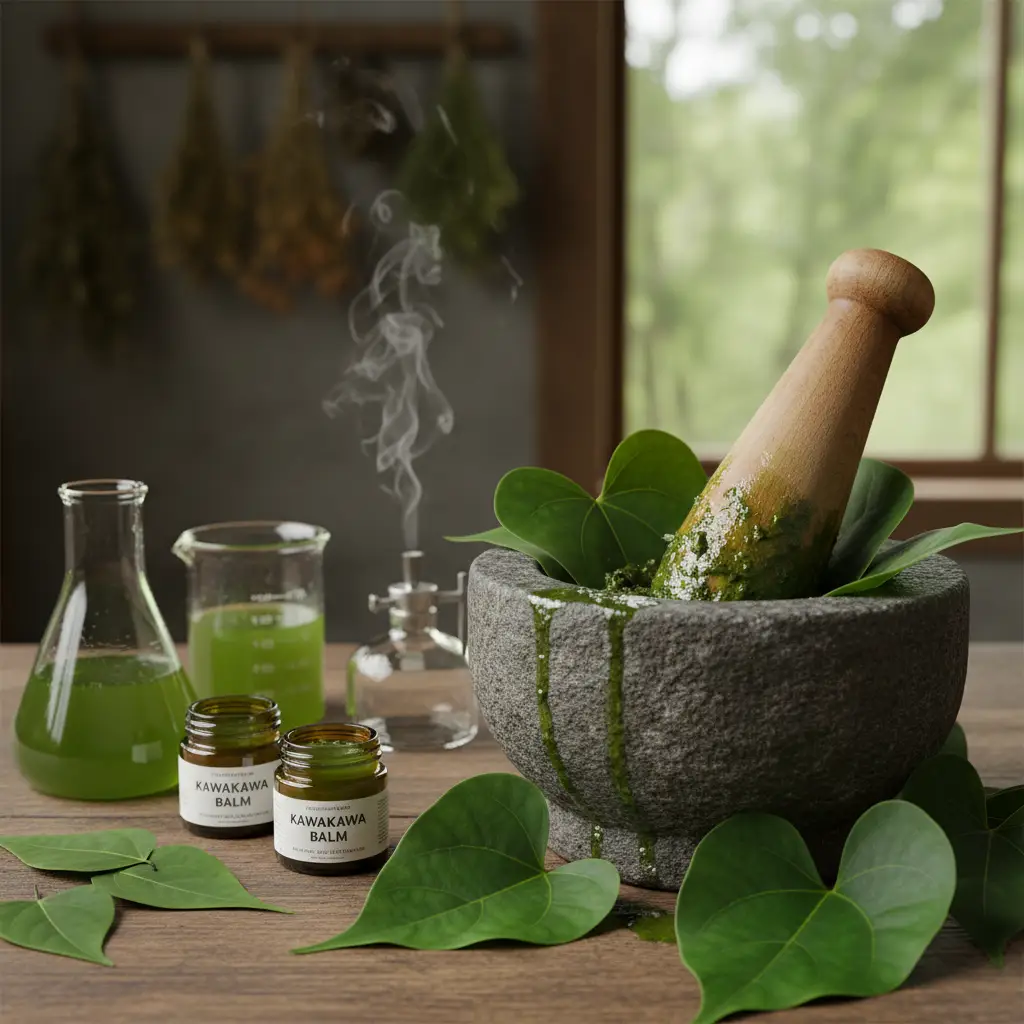 Preparation of Kawakawa anti-inflammatory balm