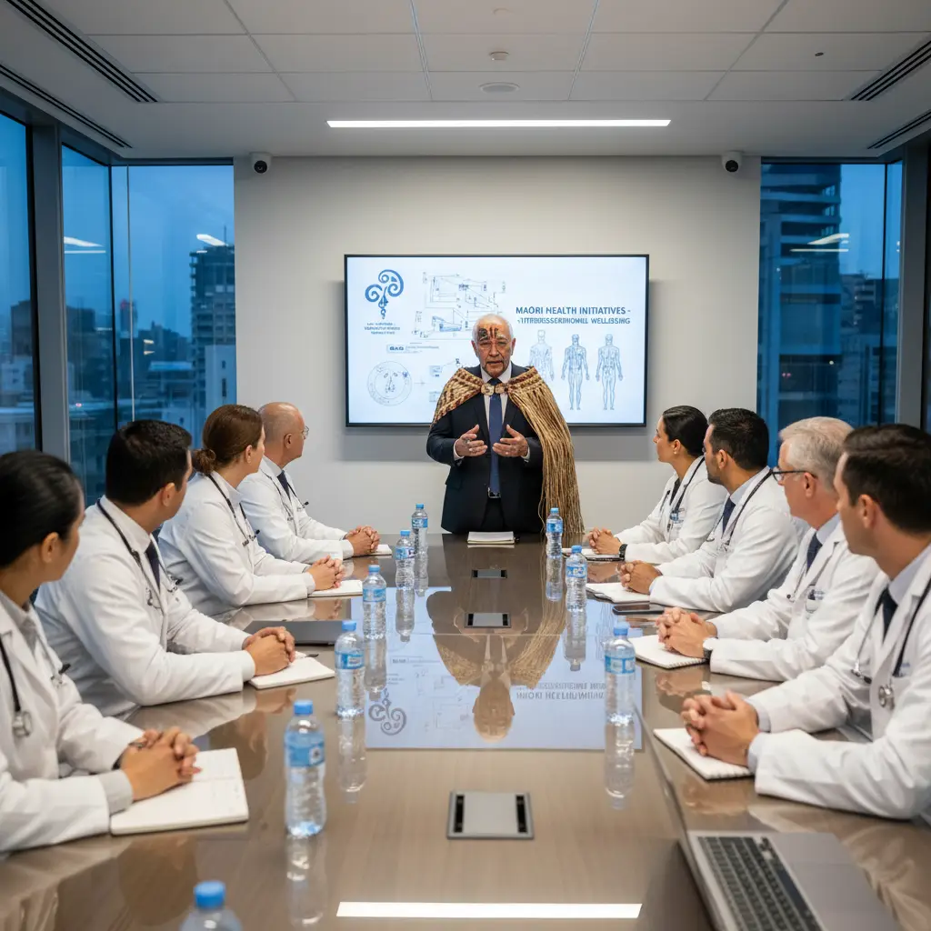 Clinician training session on cultural safety and Māori health