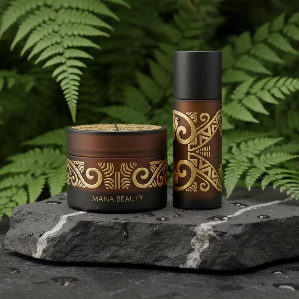 Premium NZ native herbal product packaging