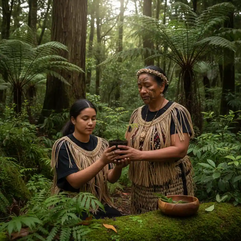 Respectful interaction with Rongoā plants