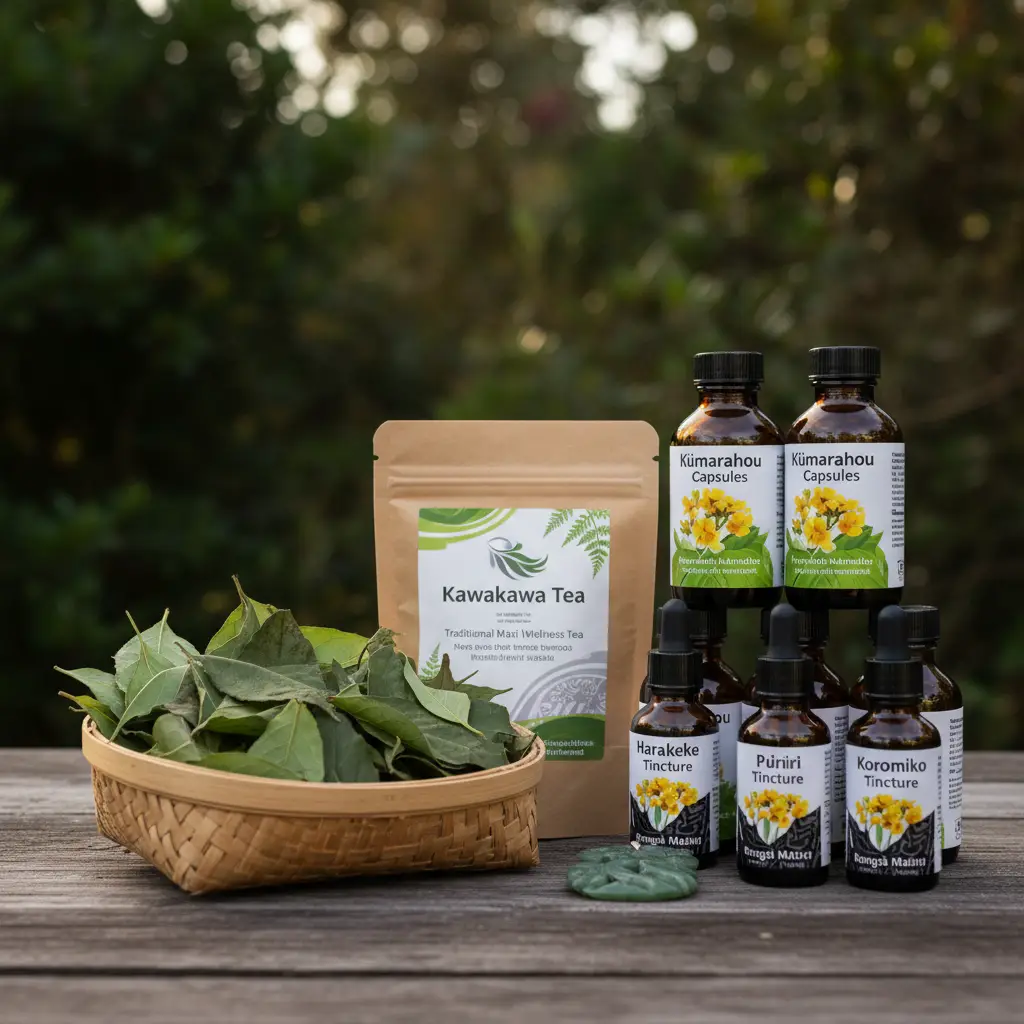 New Zealand native plant supplements for Rongoā Māori health