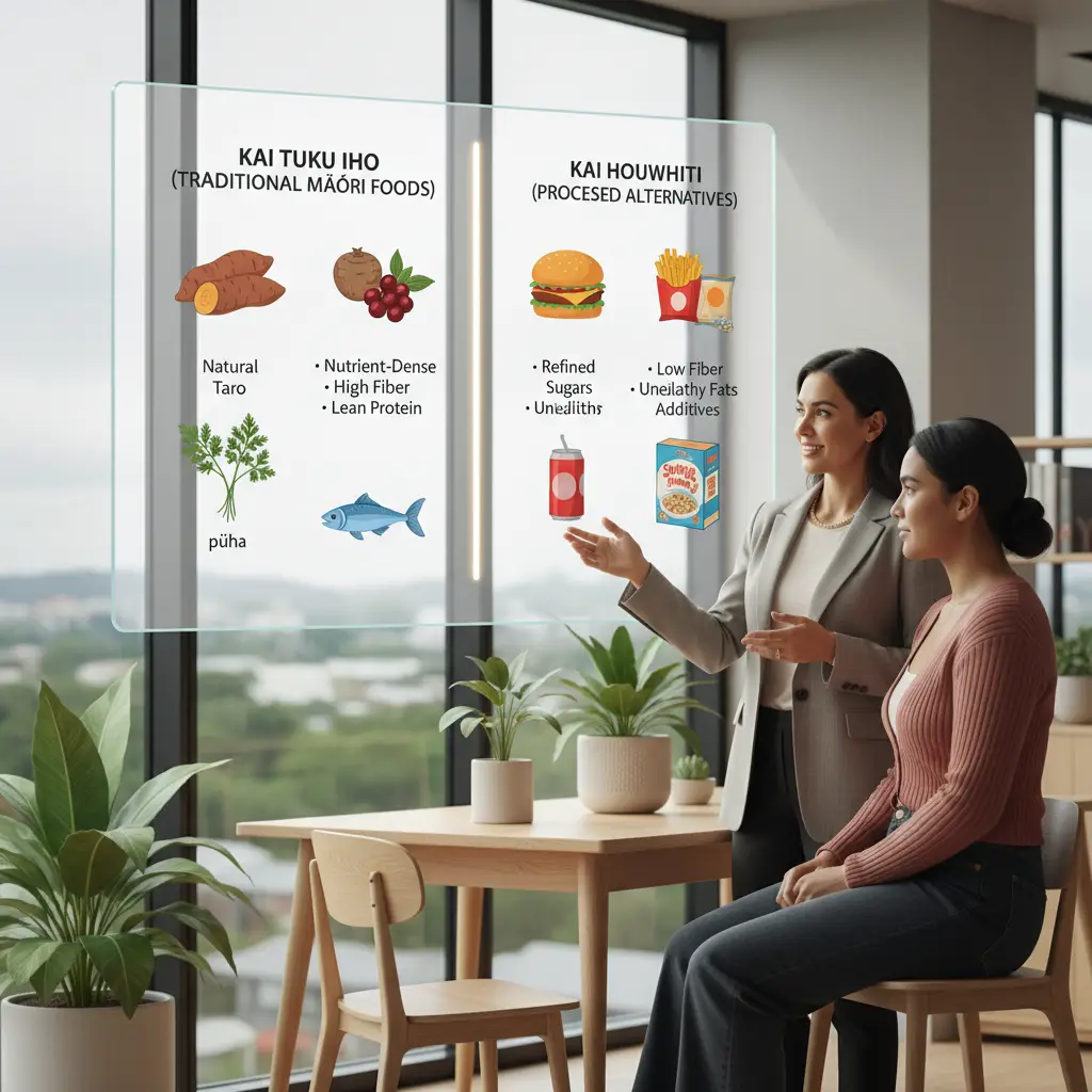 Clinical nutritionist discussing Māori diet and health